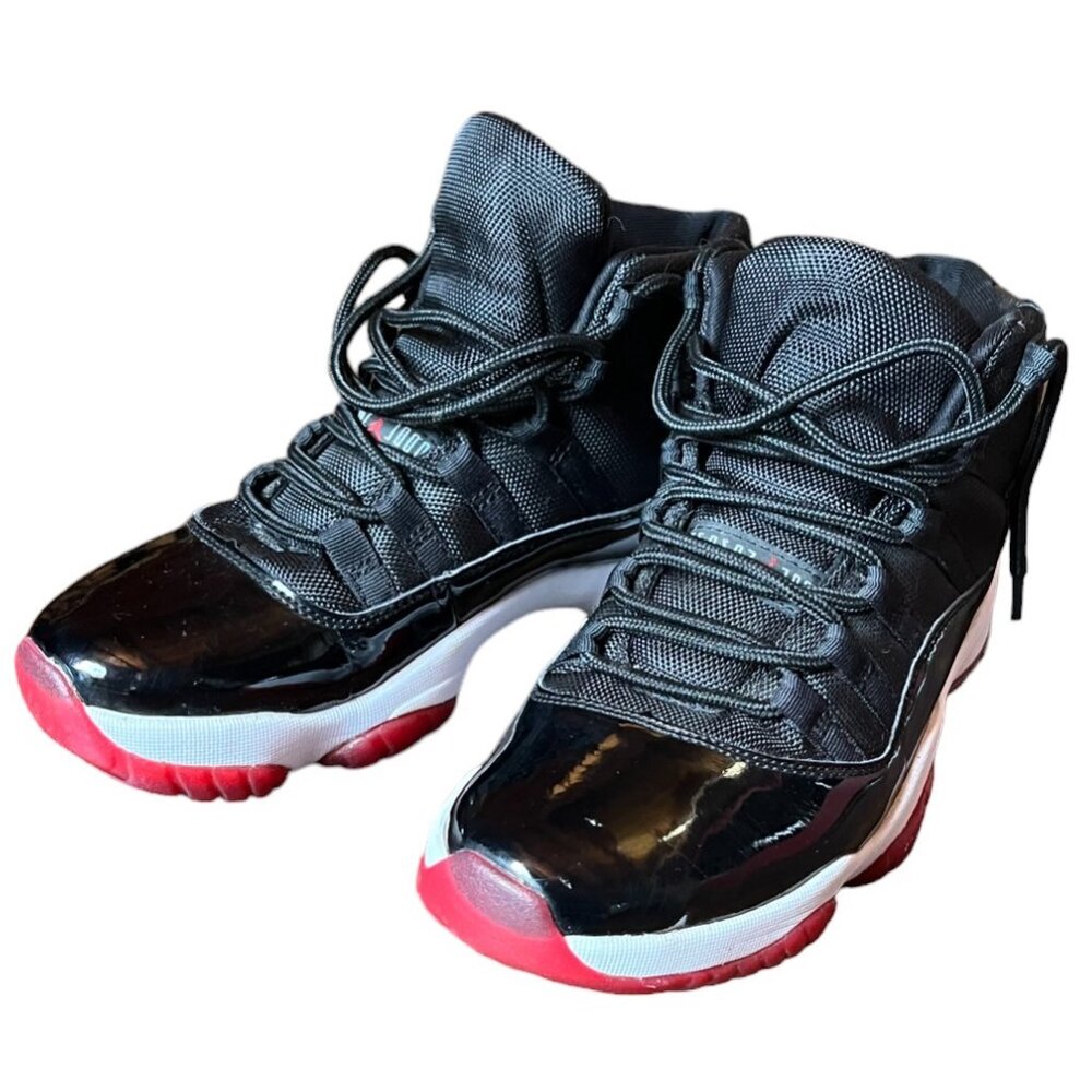 Ltd. Ed. Men's Nike Air Jordan 11 Retro "Bred" Sneakers, Black & Red, Size 8-1/2